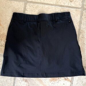 Lands End black skort Womens M Stretch Activewear golf pickleball Tennis comfort